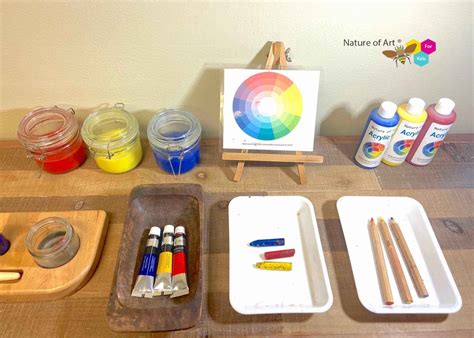 Montessori Art Shelf 10 Art Supplies Montessori Art