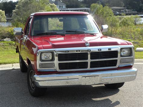 1991 Dodge Ram 1500 D150 Red Low Miles Very Nice