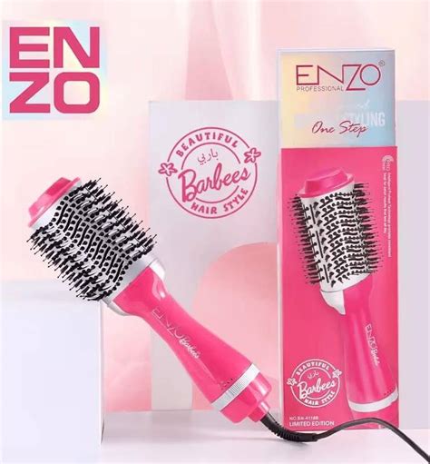 Precision Ware ENZO Hot Air Brush Styler Model EN B In Blow Dryer And Brush With
