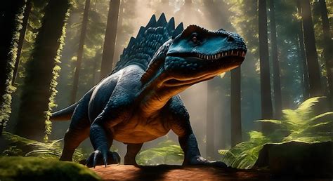 Premium Photo | Dimetrodon in a forest