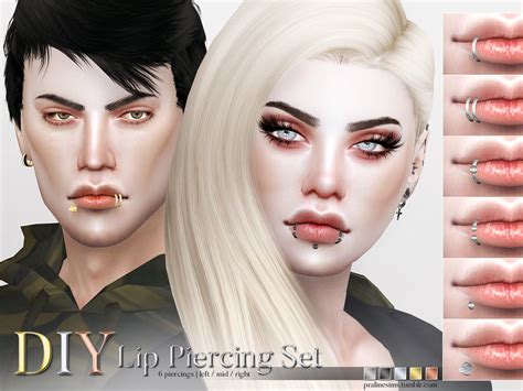 The Sims Resource - DIY Lip Piercing Set