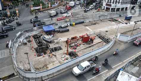 Foto Pembangunan Mrt Fase Glodok Kota Foto Liputan