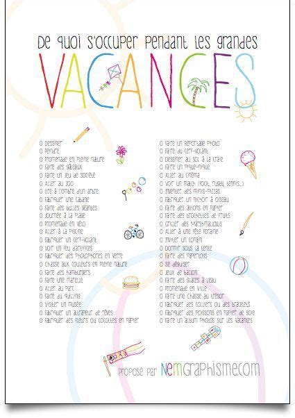 To Do List Vacances Activite Enfant Activité Education Bienveillante