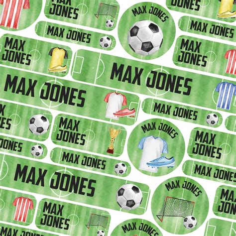 Football Icons name labels | School name labels | Stickerscape