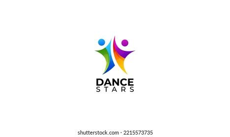 Lets Dance Logo Vector Design Dancer Stock Vector Royalty Free