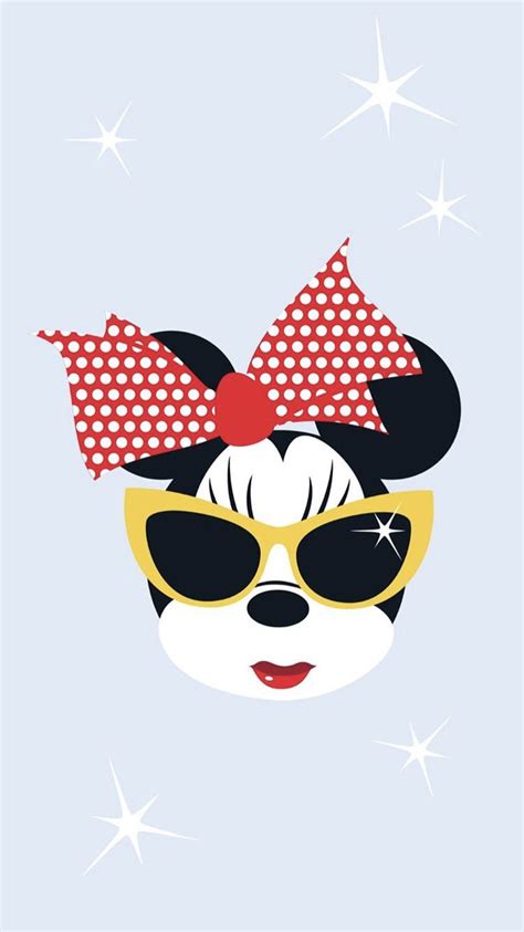 An Image Of Minnie Mouse Wearing Sunglasses