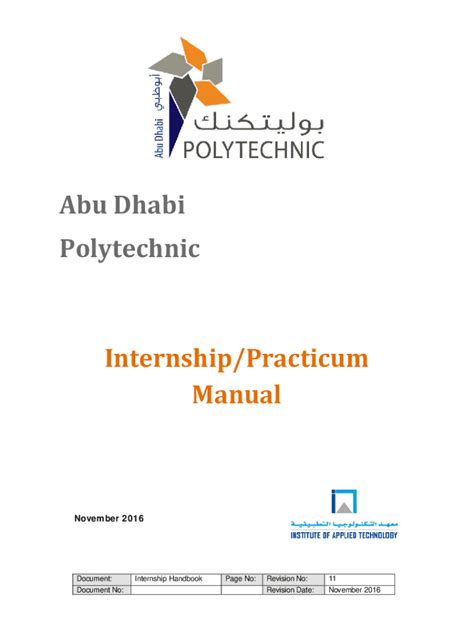 Fillable Online Internship Practicum Manual Fax Email Print Pdffiller