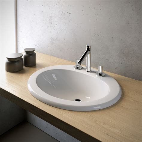 Lavabo sobre encimera óvalo Standard 62 Olympia Ceramica