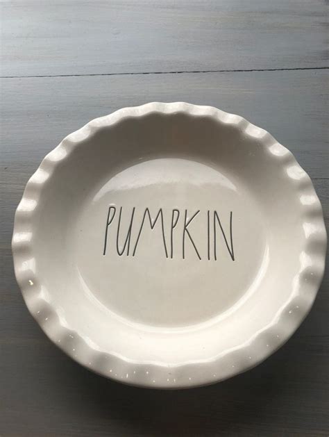 Rae Dunn Pumpkin Pie Dish On Mercari