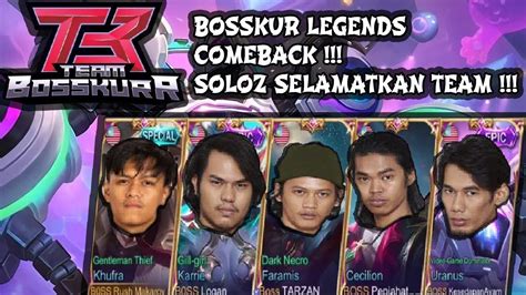 Bosskur Legends Comeback Soloz Selamatkan Team Dari Kekalahan