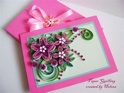 Mother S Day Card Quilling Card Quilled Birthday Card Etsy