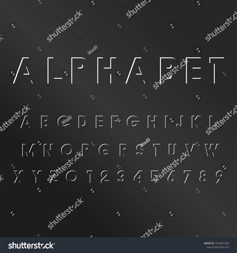 Vector Illustration Font Alphabet Stock Vector (Royalty Free) 1553061782