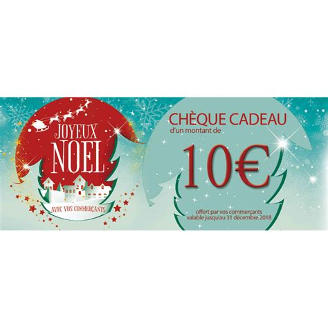 Chèques cadeaux sécurisés recto verso Joyeux Noël petit village Colibri