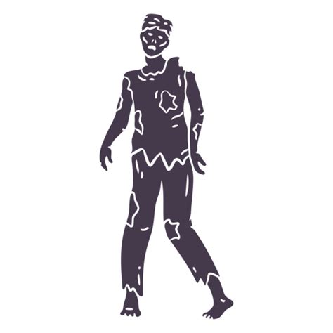 Design Png E Svg De Personagem De Zumbi Assustador Andando Para Camisetas