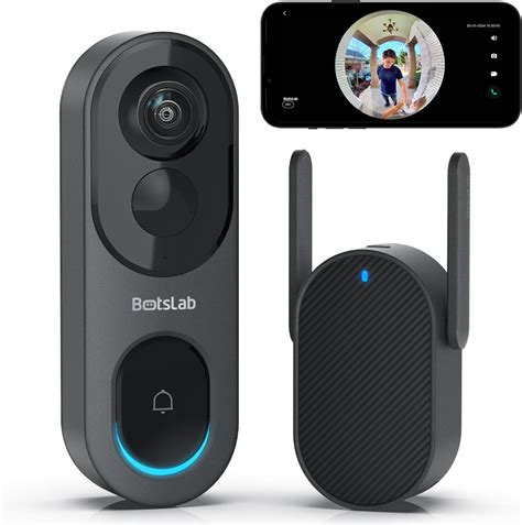 Amazon BOTSLAB Video Doorbell Camera Wireless 5MP Battery Powered