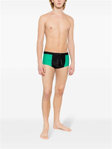 Amir Slama X Mahaslama Panelled Swim Shorts Farfetch