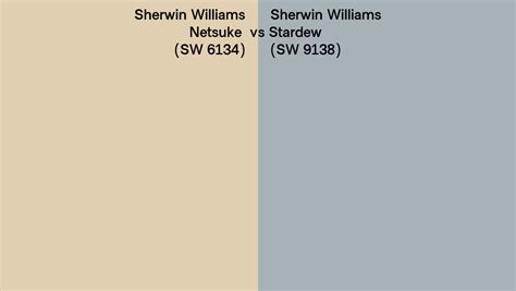 Sherwin Williams Netsuke Vs Stardew Side By Side Comparison