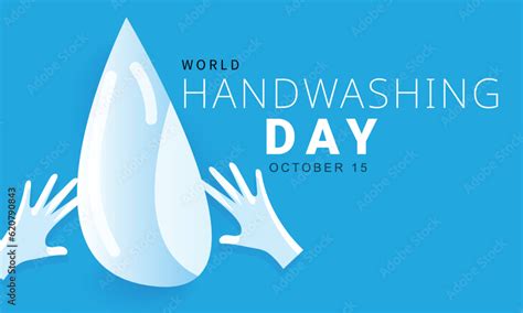 World Handwashing Day Background Banner Card Poster Template