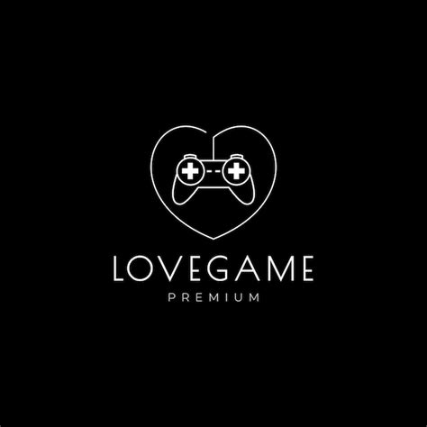 Premium Vector Gamepad With Love Logo Design