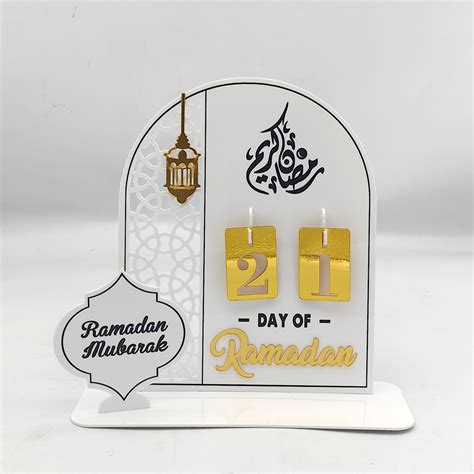 Acrylic Ramadan Countdown Calendar Gifts Day Of Ramadan Calendar With