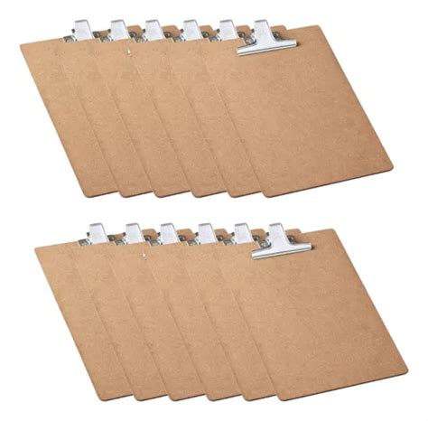 Kit C 12 Pranchetas De Mdf Eucatex C Clips De Metal Oficio MercadoLivre