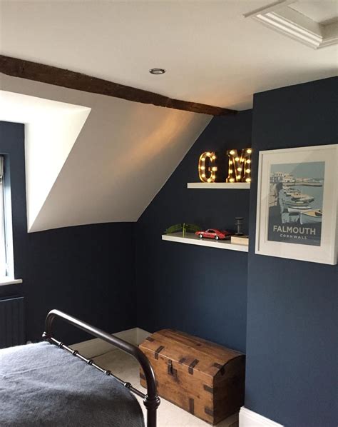Farrow And Ball Inspiration Bedroom Loft Blue Master Bedroom Bedroom