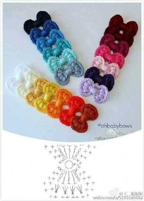 Pin by Renee Lubo on SZYDEŁKO Crochet hair accessories Crochet bow