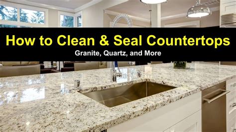 How To Clean And Seal Granite Countertops Youtube