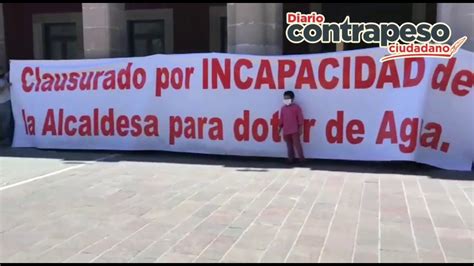 Protestan Por Falta De Agua En Aguascalientes YouTube