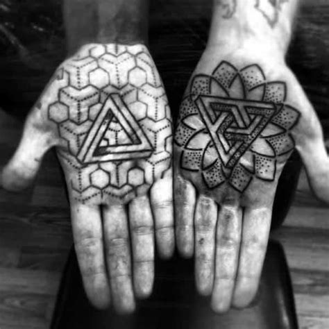 60 Cool Penrose Triangle Tattoo Designs for Men