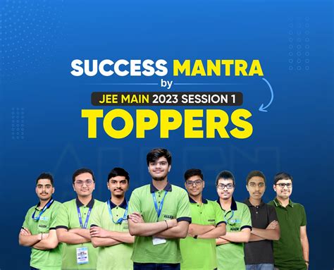 Success Mantra By The Toppers Of JEE Main Session 1 Exam 2023 My Exam