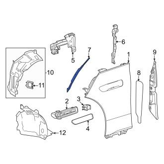 Mercedes EQS Replacement Fender Seals Front Rear CARiD