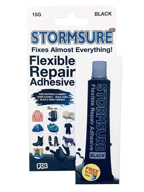 Stormsure Flexible Repair Adhesive 15g Black Amazon Industrial