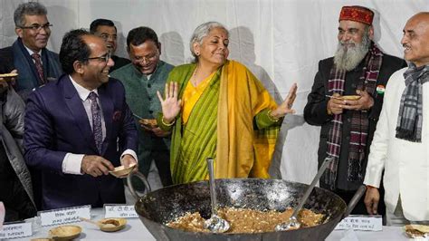 Budget Halwa Ceremony Returns As Preparations Of Sitharamans Fifth