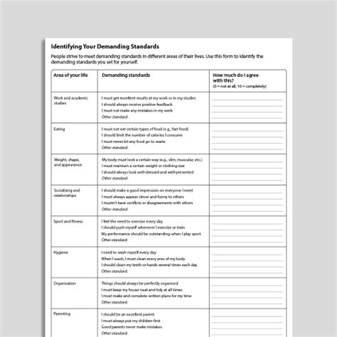 Schema Assessment Worksheet Template Editable Fillable Off