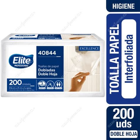 Toalla Papel Elite Professional Interfoliada Doble Hoja 200 Un Clean