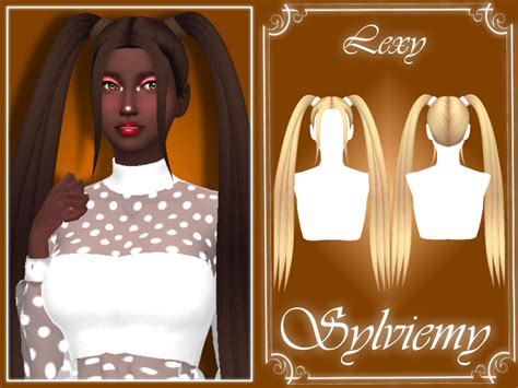 Sims 4 — Lexy Hairstyle Set By Sylviemy — The Set Included Lexy