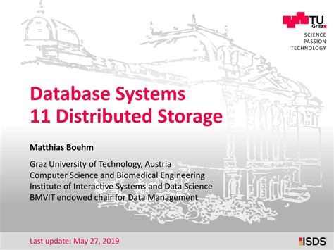 PPT Database Systems 11 Distributed Storage PowerPoint Presentation