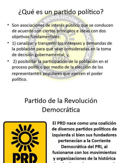 Qué Es Un Partido Político Prd Pdf Partido Revolucionario Institucional Eventos Políticos