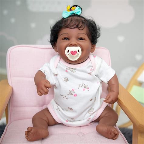 Anano Mu Eca Biracial Beb De Pulgadas Reborn Baby Dolls De Silicona