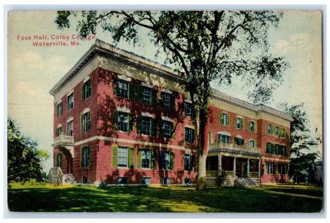 C1910s Foss Hall Colby College Exterior Waterville Maine Me Unposted