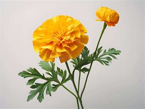 Marigold Flower in Studio Background, Single Marigold Flower, Beautiful ...