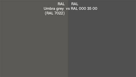 RAL Umbra Grey Vs RAL 000 35 00 Side By Side Comparison