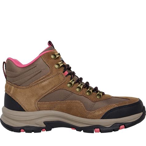 Buy Skechers Womens Trego Base Camp Waterproof Hiking Boots Shoes Tan