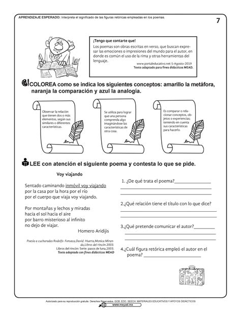 Material DidÁctico De Apoyo Bloque 2 Enero Febrero 4º 5º Y 6º Grado Imagenes Educativas