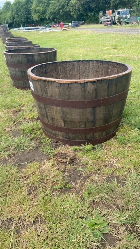 Old Oak Whisky Barrel Planter York Machinery Sale Unsolds July