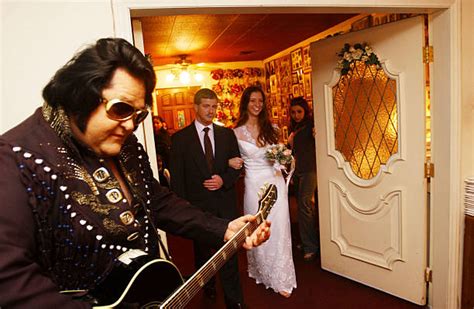 Las Vegas Wedding In Graceland Chapel Pictures Getty Images