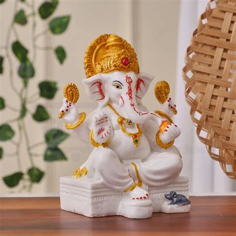 Buy APNIMARKET Marble Dust Ganpati Idol Vinayaka Statue Ganpati