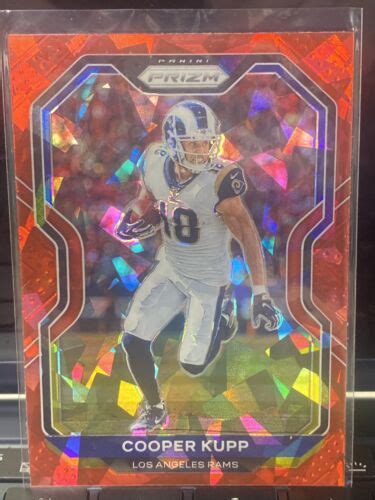 Panini Prizm Prizms Red Cracked Ice Cooper Kupp Rams Ebay