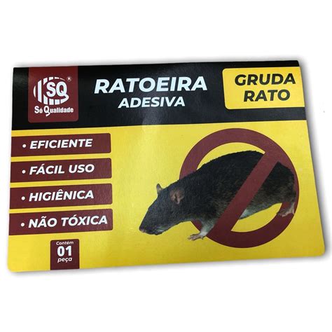 Ratoeira Adesiva Cola Pega Rato Armadilha Gruda Tudo Shopee Brasil